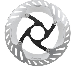 Shimano RT-CL800-L 203 mm Center Lock Féktárcsa Külső Körmös Rögzítőcsavarral - ezüst