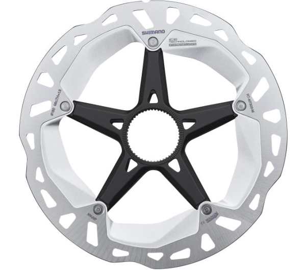 Shimano XT RT-MT800 180mm Centerlock Féktárcsa Belső Körmös Rögzítéssel - ezüst