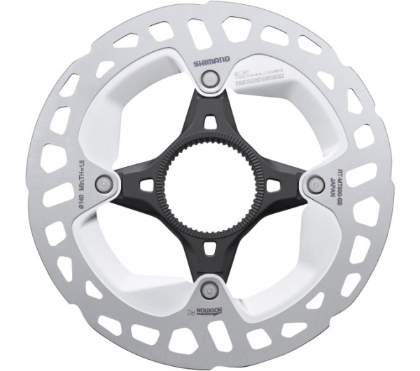 Shimano XT RT-MT800 140mm Centerlock Féktárcsa Belső Körmös Rögzítéssel - ezüst