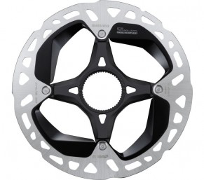 Shimano XTR RT-MT900 160 mm Féktárcsa Belső Körmös Rögzítéssel, Centerlock Csavarba Integrált Sebesség Szenzor Mágnessel - ezüst