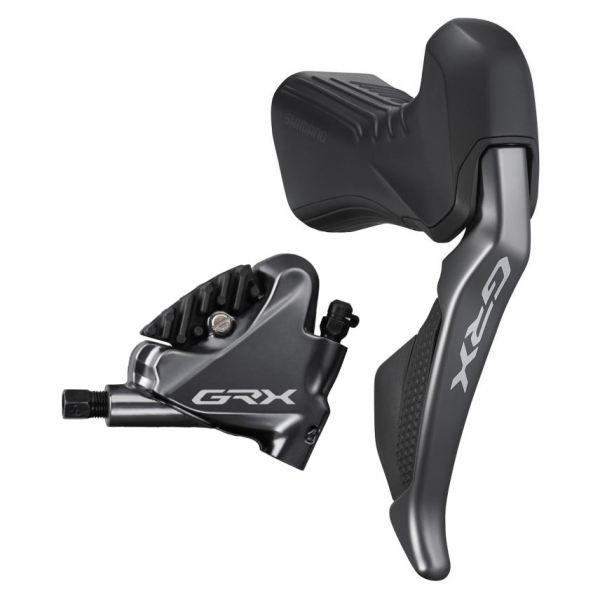 Shimano GRX Di2 ST-RX815 + BR-RX810 Hátsó Hidraulikus Országúti Tárcsafék Hűtőbordás Fékbetéttel - fekete