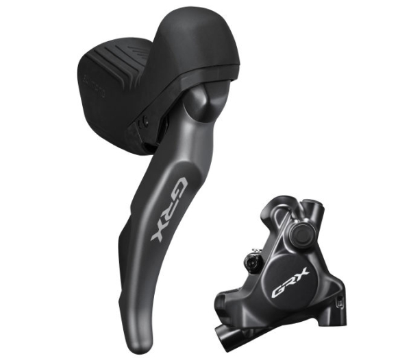 Shimano GRX ST-RX820 + BR-RX820 Hátsó Hidraulikus Országúti Tárcsafék Hűtőbordás Fékbetéttel - fekete