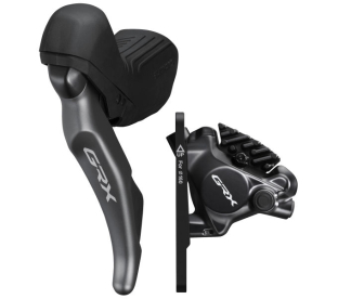 Shimano GRX BL-RX820 + BR-RX820 Első Hidraulikus Országúti Tárcsafék Hűtőbordás Fékbetéttel - fekete