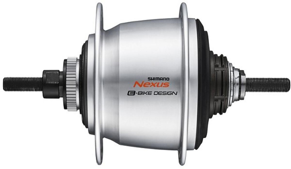 Shimano Nexus Di2 SG-C7050-D 5-Sebességes Center Lock Hátsó Agy - ezüst