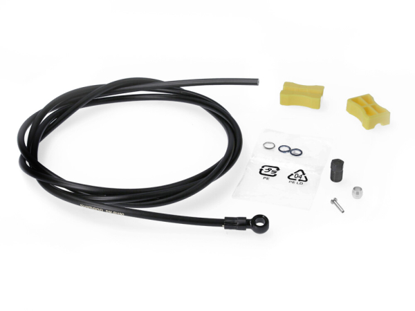 Shimano SM-BH90-SBM Hidraulikacső 90° - fekete - ezüst