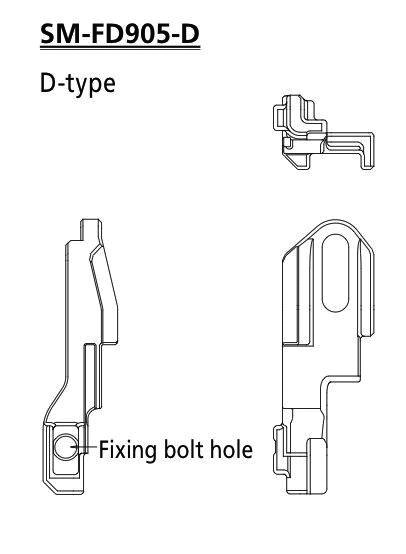 Shimano SM-FD905 D-Type Váltóadapter Első Váltóhoz - fekete