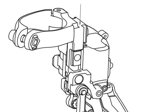 Shimano SM-FD905 Felső Bilincses Váltóadapter Első Váltóhoz - fekete