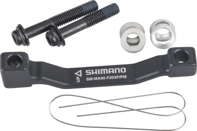 Shimano SM-MA90 Tárcsafékadapter Post Mountról/Post Mountra 180-ról 203-ra Könnyített - fekete