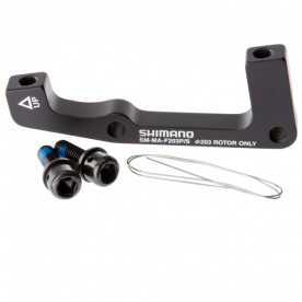 Shimano Tárcsafékadapter Első Post Mountról/Standardra 160-ról 203-ra - fekete