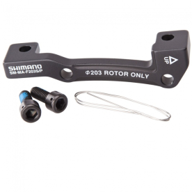 Shimano Tárcsafékadapter Első Standardról/Post Mountra 160-ról 203-ra - fekete