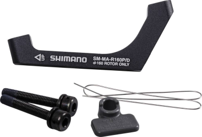 Shimano Tárcsafékadapter Hátsó Direct Mountról/Post Mountra 160 mm-es Tárcsához - fekete