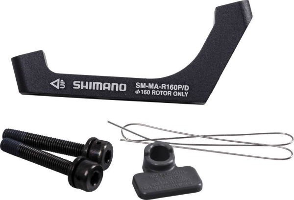 Shimano Tárcsafékadapter Hátsó Direct Mountról/Post Mountra 160 mm-es Tárcsához - fekete