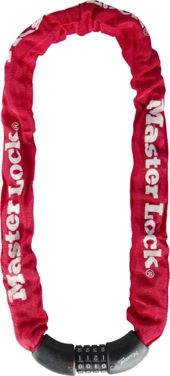 Master Lock 8392 Láncos Kerékpár Zár - piros