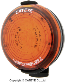 Cateye SL-WA100 Wearable-X Bárhova Tehető USB Kerékpár Hátsó Lámpa - piros