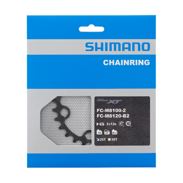Shimano XT FC-M8100-2/M8120-B2 26T Lánctányér - fekete