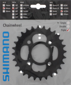 Shimano FC-M361 SGX Lánctányér 28 Fog - fekete