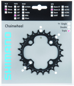 Shimano SLX FC-M670 Lánctányér 24 Fog - fekete