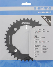 Shimano Zee FCM640 Lánctányér - fekete