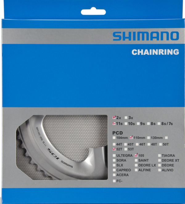 Shimano 105 FC-5800 MB Lánctányér 36 Fog - ezüst