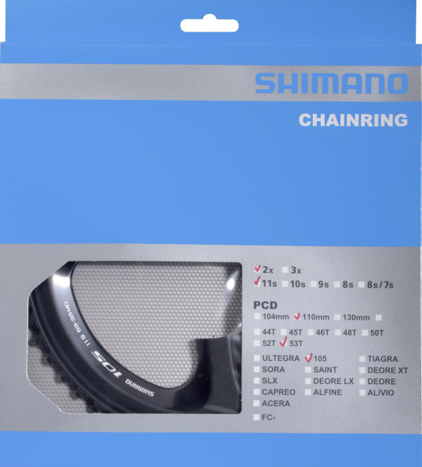 Shimano 105 FC-5800 MD Lánctányér 39 Fog - fekete