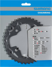 Shimano Alivio FC-M4000 Lánctányér 40 Fog - ezüst