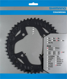 Shimano Alivio FC-M4060 Lánctányér Láncvédő Furattal 48 Fog - fekete