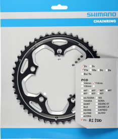 Shimano FC-RS500 MJ Lánctányér 46 Fog - fekete