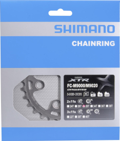 Shimano XTR FC-M9000 Lánctányér Dupla Rendszerhez 28 Fog - ezüst
