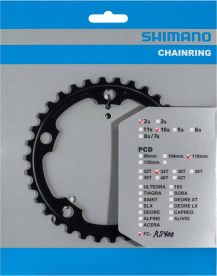 Shimano FC-RS400 Lánctányér 34 Fog - fekete