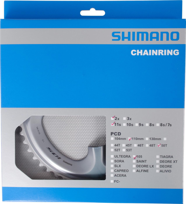 Shimano 105 FC-R7000 MS Lánctányér 50 Fog - ezüst
