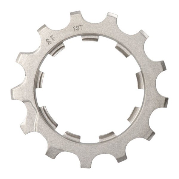 Shimano CS6700, CS7800 10s Fogaskoszorúhoz 13 Fogas Lánckerék Beépített Távtartóval - ezüst