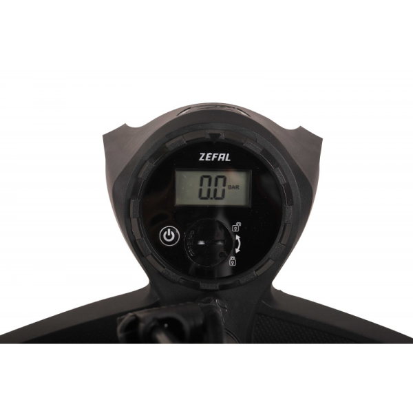 Zefal Profil FP65 Digitális Nyomásmérős Alu Kerékpár Műhelypumpa Z-Switch Fejjel - fekete