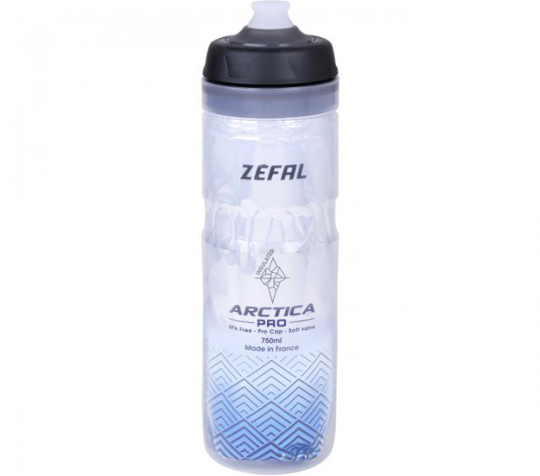 Zefal Arctica Pro 75 Thermo Kerékpáros Kulacs - ezüst - kék