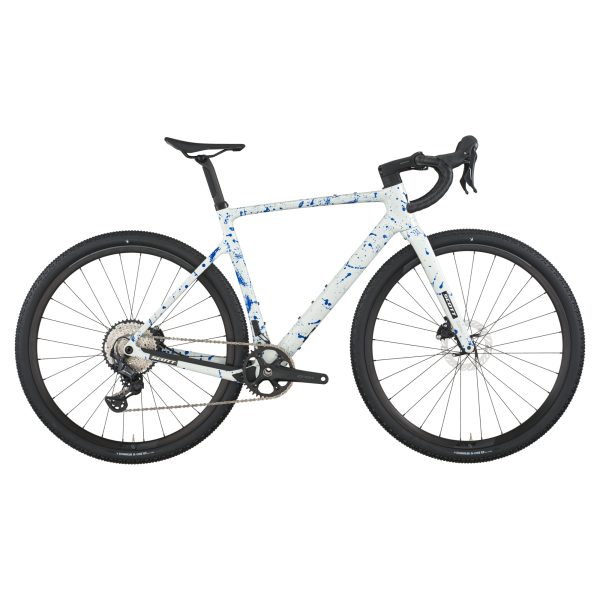 Scott Addict Gravel 30 Gravel Kerékpár - White / Splatter Blue