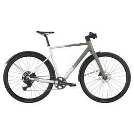 Scott Metrix 30 EQ Városi Kerékpár - Alloy Silver / Wenge Green - ezüst - zöld