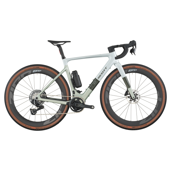 Scott Solace Gravel 10 Elektromos Gravel Kerékpár - Pale Green / Beluga Grey - zöld - szürke