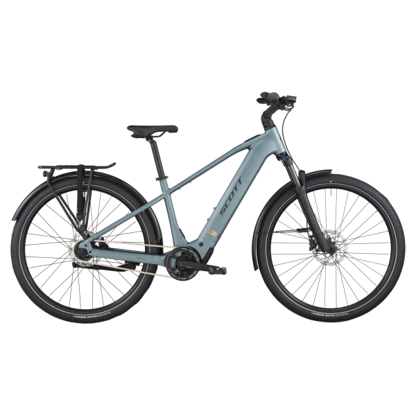 Scott Sub Tour 40 Elektromos Városi Kerékpár - Hematite Blue - kék