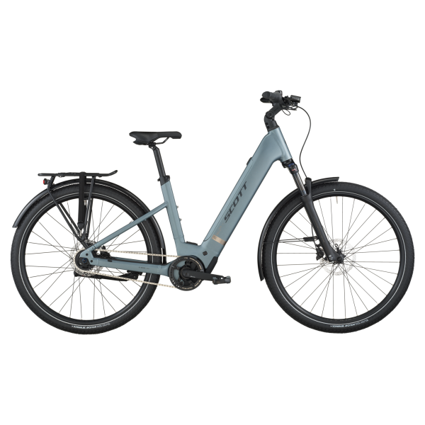 Scott Sub Tour 40 Wave Elektromos Városi Kerékpár - Hematite Blue - kék