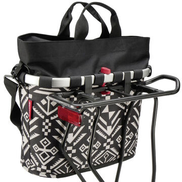 Klickfix Oval M Kerékpáros Levehető Hátsó  Kosár - fekete