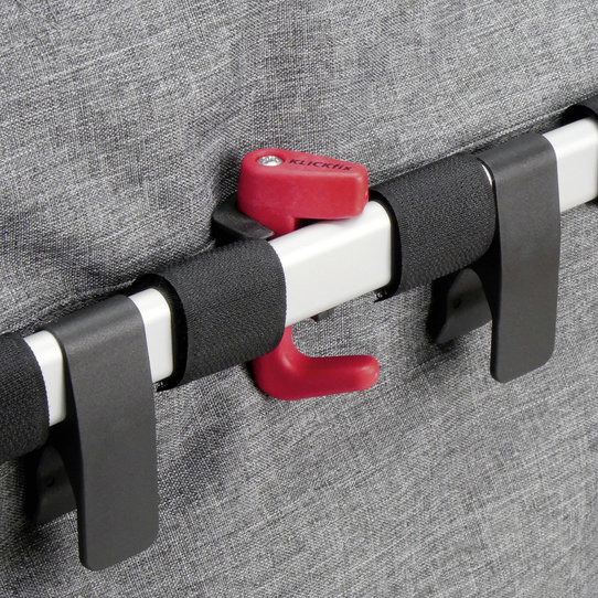 Klickfix Oval M Kerékpáros Levehető Hátsó  Kosár - szürke