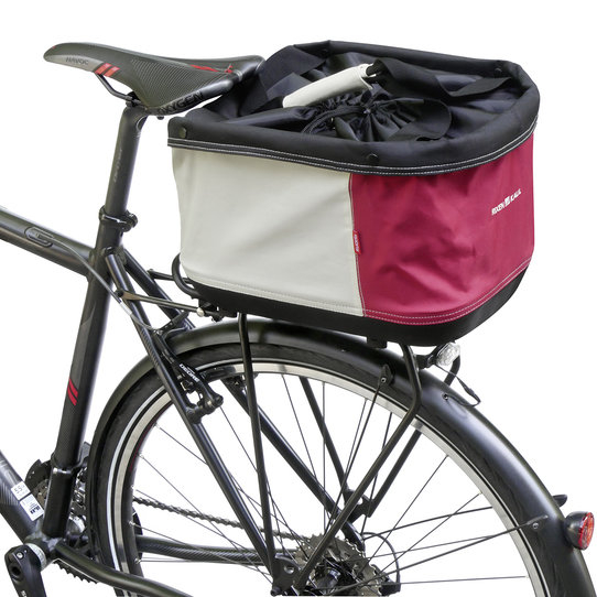 Klickfix Alingo GT Kerékpáros Levehető Hátsó  Kosár Racktime Csomagtartókhoz - piros