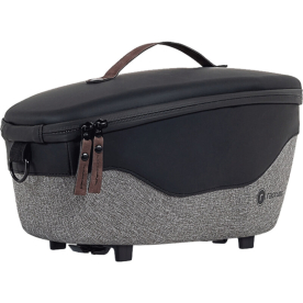 Racktime Jil Kerékpár Csomagtartó Táska 10L Snapit Soft Black/Pebble Grey - fekete - szürke