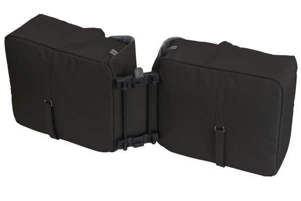 Racktime Ture 2 Részes Kerékpár Túratáska 2x12L + 2x2,5L Snapit Carbon Black - fekete