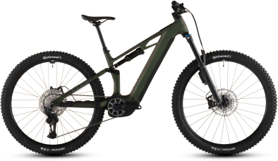 Cube Stereo Hybrid ONE44 HPC SLX Evo 800 29 Elektromos Fully MTB Kerékpár - stellar´n´grey - zöld