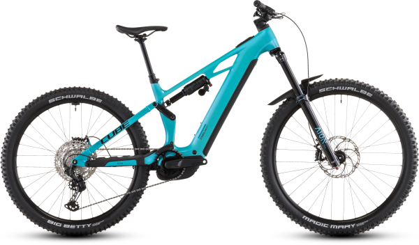 Cube Stereo Hybrid ONE77 HPC Race 800 29"/27,5" Elektromos Fully MTB Kerékpár - swimmingpool´n´black - kék