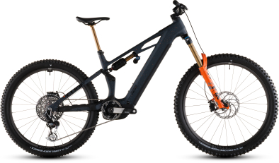 Cube Stereo Hybrid ONE77 HPC SLT 800 29/27,5 Elektromos Fully MTB Kerékpár - galaxy´n´orange - fekete