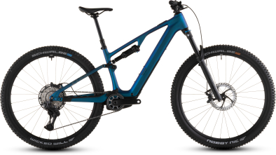 Cube AMS Hybrid ONE44 C:68X Carbon SLX 400X 29 Elektromos Light Fully MTB Kerékpár - nebula´n´black - kék
