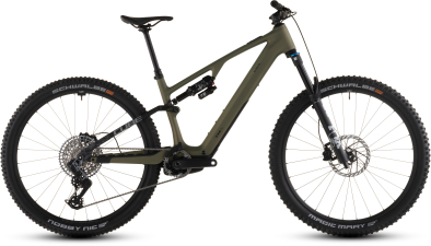 Cube AMS Hybrid ONE44 C:68X Carbon TM 400X 29 Elektromos Light Fully MTB Kerékpár - reedgreen´n´matrix - zöld
