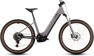 Cube Reaction Hybrid Performance 600 27,5 Easy Entry Elektromos Hardtail MTB Kerékpár - plumgrey´n´black - szürke