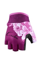 Cube Performance Junior Kerékpáros Rövidujjú Kesztyű - pink